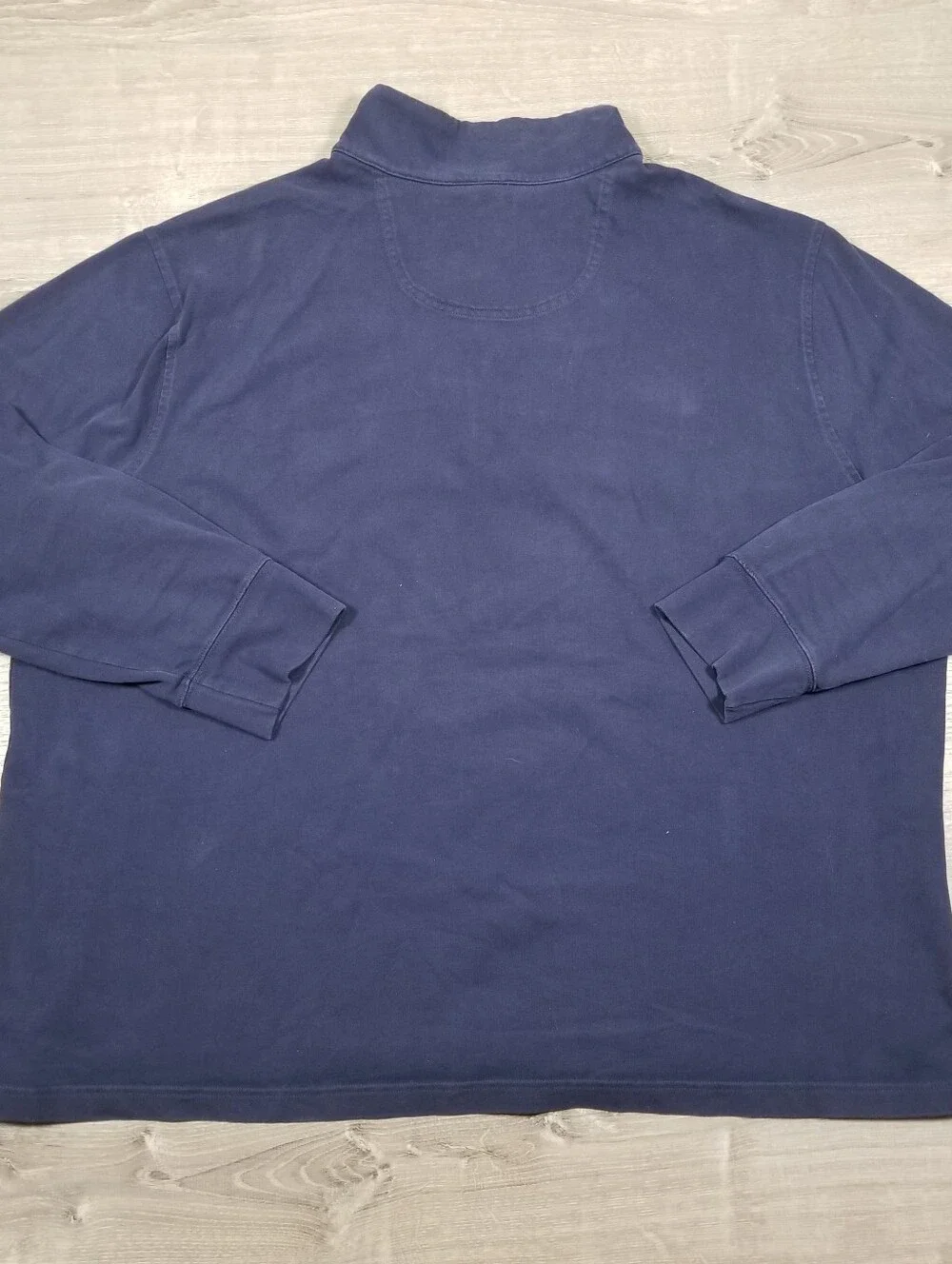 Brooks Brothers Quarter Zip Pullover Sweater Blue Mens 3XL Golf Casual Cotton